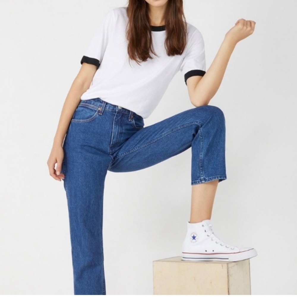 rag & bone Blue Straight Leg Denim